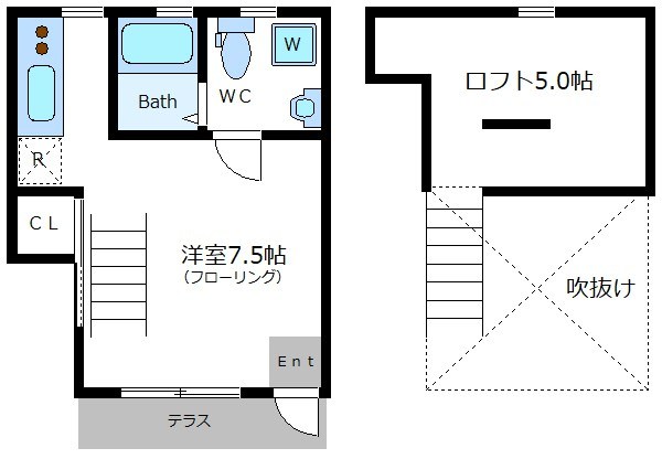 タウンカテッジ瑞江Ⅱ 間取り