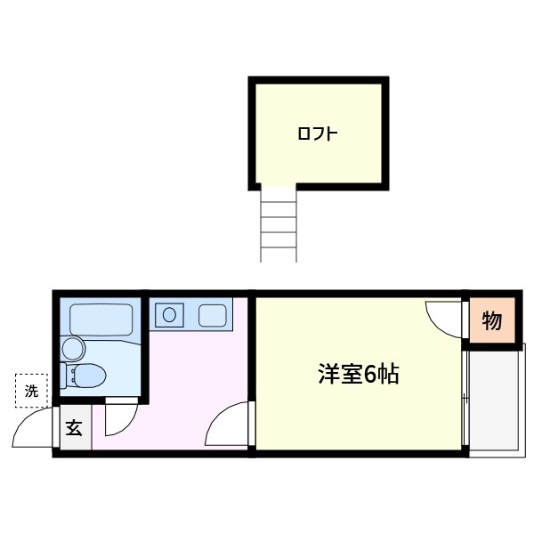 恒陽ハイツ 間取り