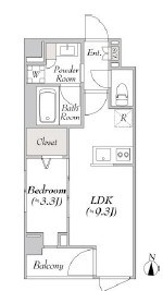 ルミーク北千住 間取り図