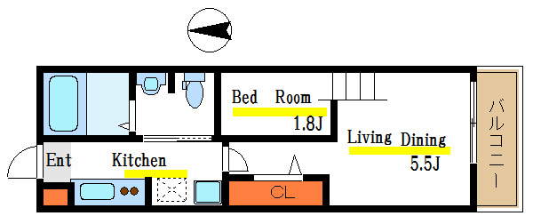 Liens REGALO 船堀 station 間取り図