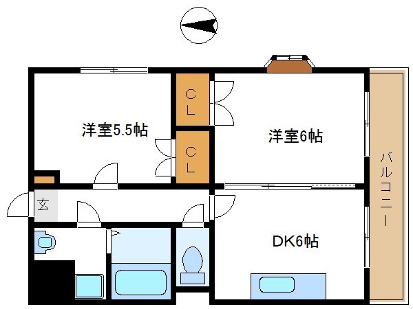 アルカサル宮前 402号室 間取り