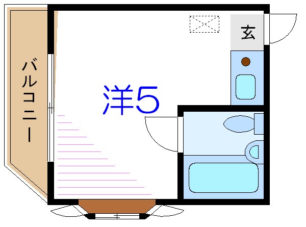 メゾンサンイースト 201号室 間取り