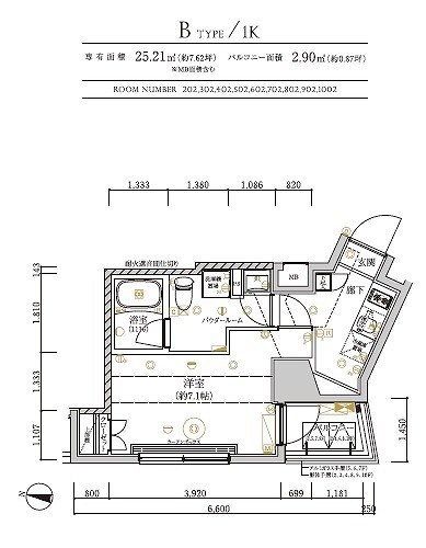 RELUXIA　北千住 間取り図