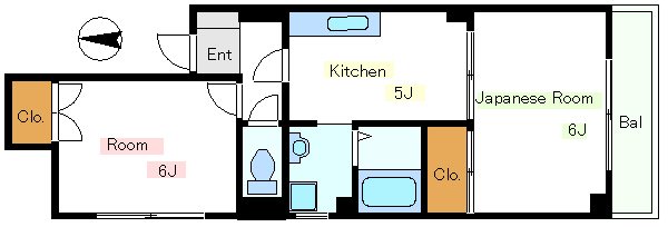 不動前佐久間ハイツ 間取り図