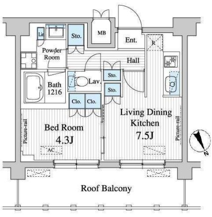 プレノ清澄庭園   間取り図