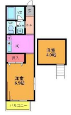 テラス今川A 206号室 間取り
