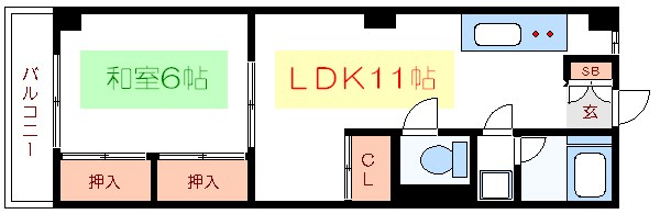 エルハイツ第4テラジマ 間取り