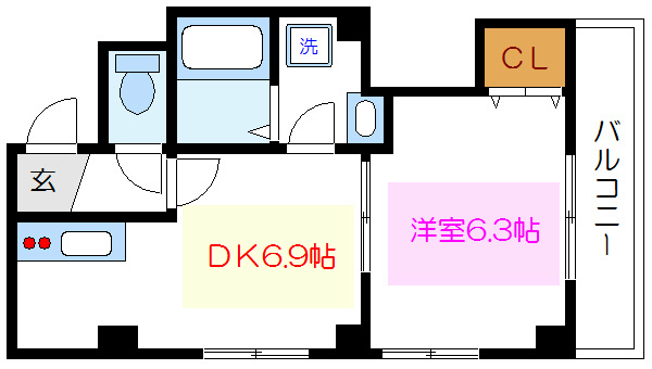 アスティオン萩  間取り