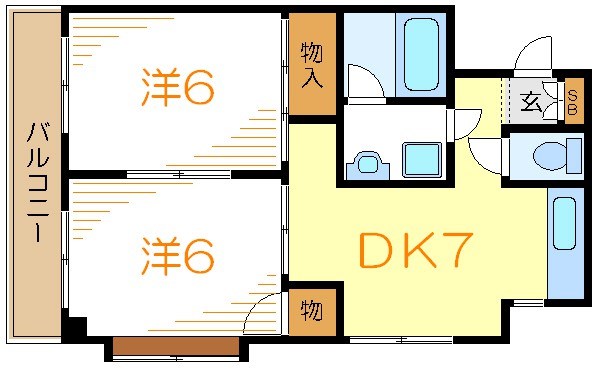 クリザンスコート 間取り図