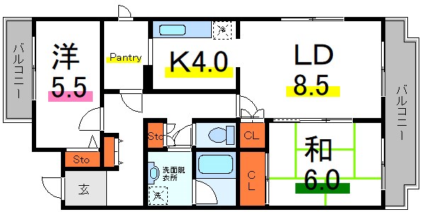 コーポレート江戸川 間取り