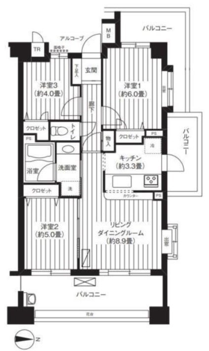 パークビューステージ東陽町  間取り
