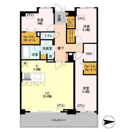 ロイヤルパークスシーサー 間取り