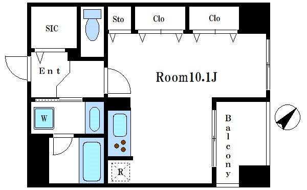 アムス八丁堀Ⅰ   間取り