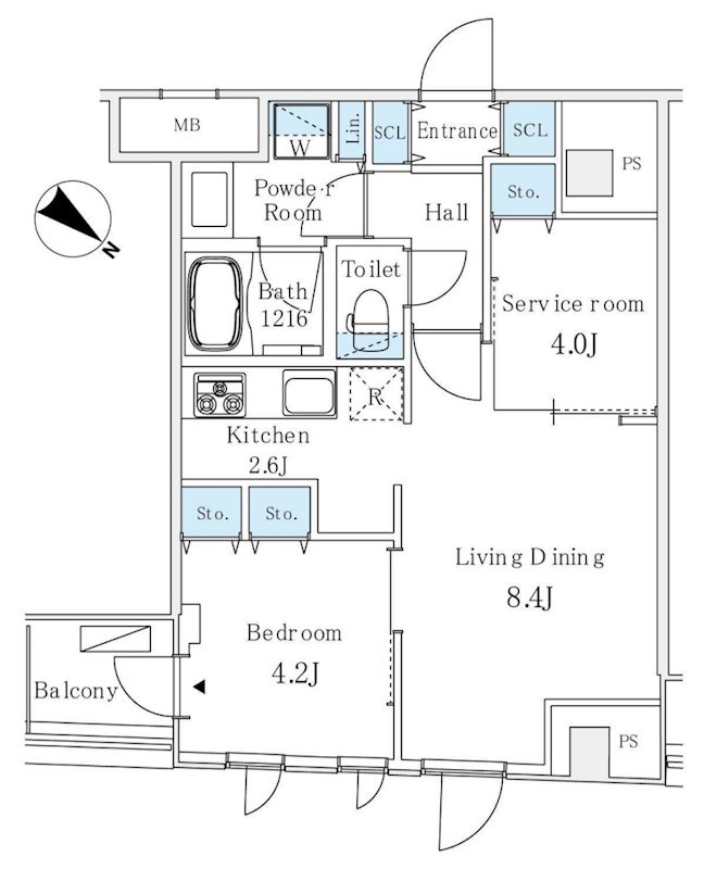 アイビーコート日本橋人形町  間取り