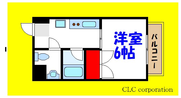 カーサデフローラⅡ 2005号室 間取り