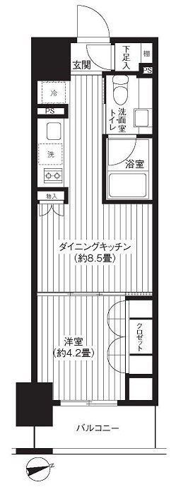 レジディア新御徒町 間取り