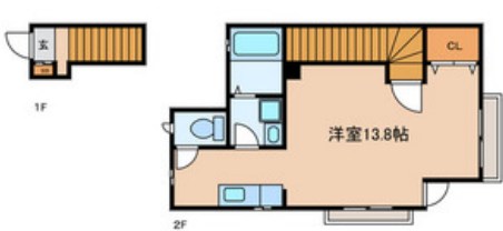 イーストビレッジ  202号室 間取り