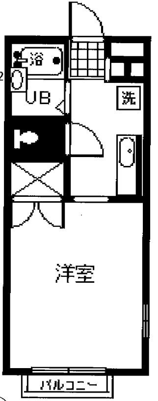 パーシモンコートA棟 201号室 間取り