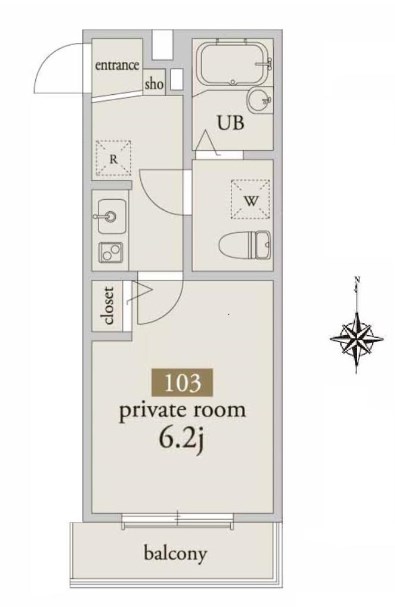 ECLAS北千住  間取り図
