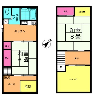 千住柳町貸家 間取り