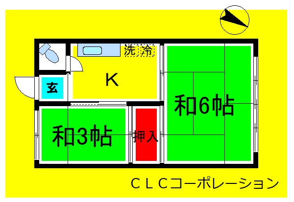 御代の台荘A棟 間取り