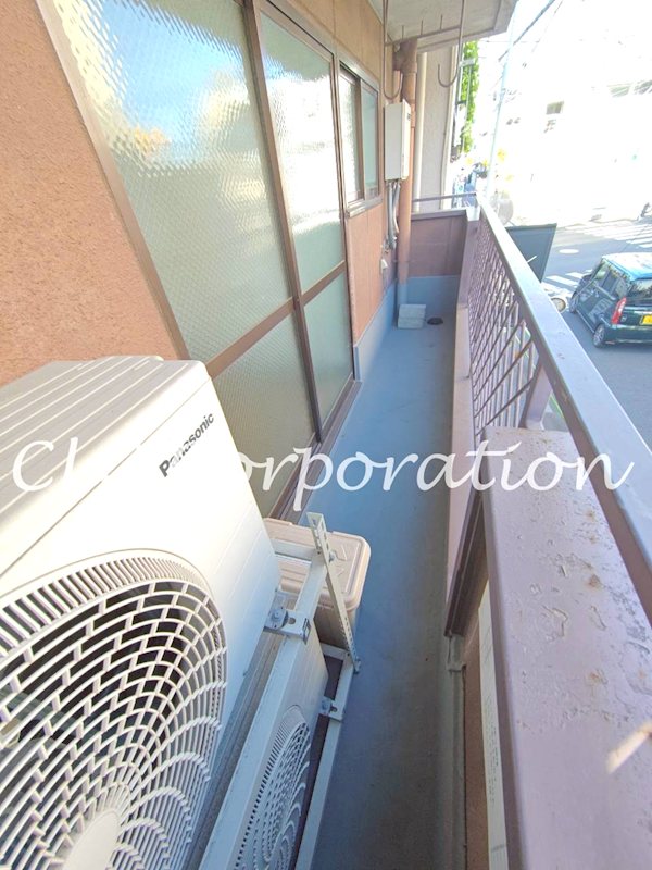 池之端コーポⅡ ベランダ