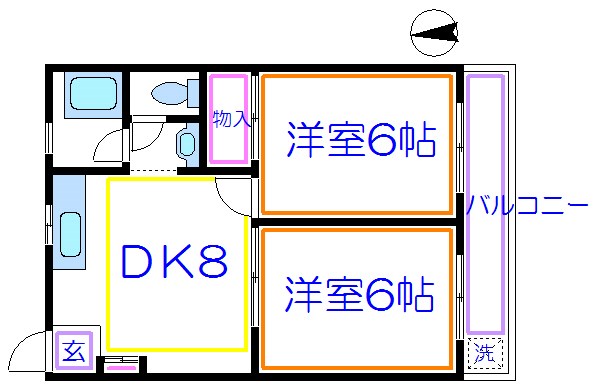 サイクルハイツ１ 間取り
