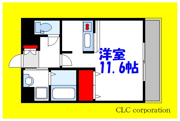 シティライフF 203号室 間取り