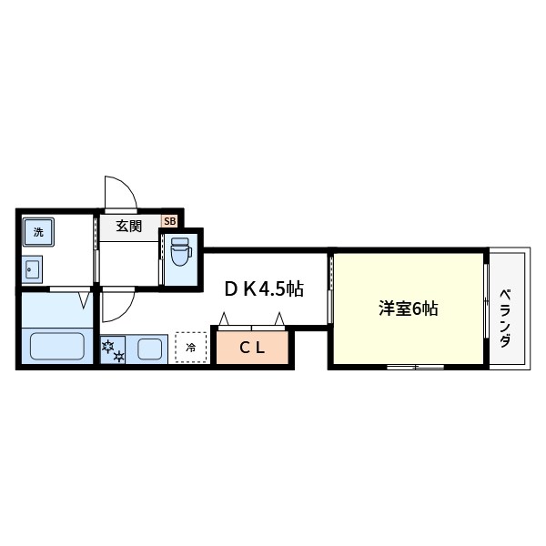 MELDIA一之江 間取り図