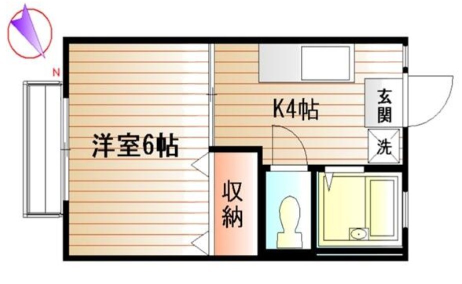パナハイツ洗心 間取り