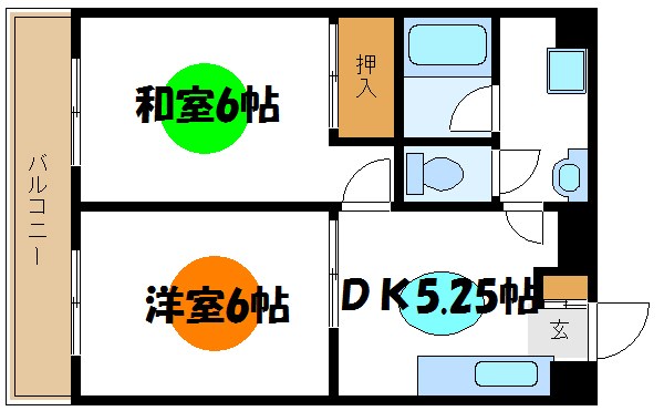 レジデンス金子 202号室 間取り