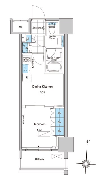 ルフォンプログレ清澄白河プレミア 間取り