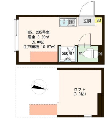 ハーモニーテラス西小岩Ⅱ 間取り図