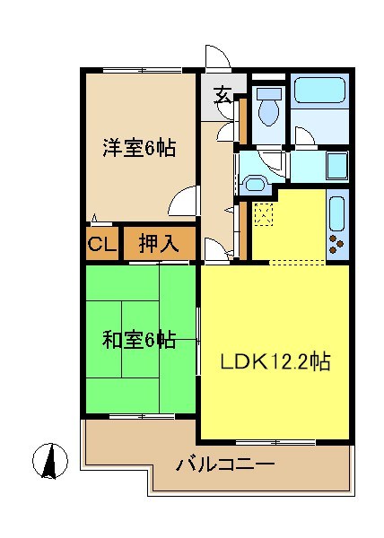エクセル瑞江Ⅱ 間取り図