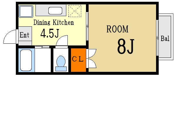 セジュール恵友 間取り図