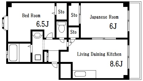 ベルジュ９１ 間取り図