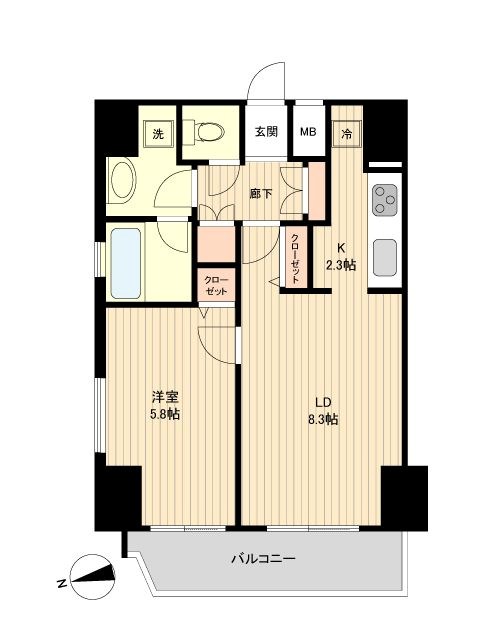 ラクラス新御徒町 間取り