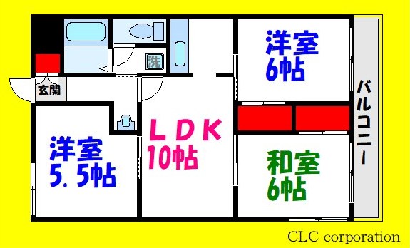 レクサスビル 202号室 間取り