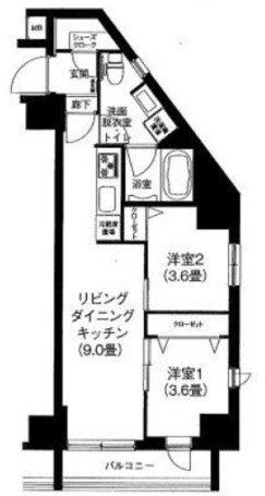 ティモーネ浅草リーヴァ 間取り図