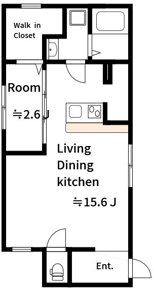 アルカンセル押上 103号室 間取り