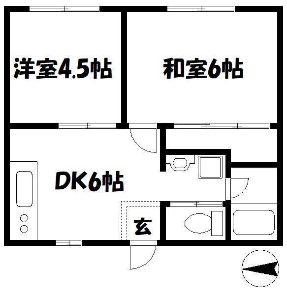 ホワイトアベニュー　１番館 間取り
