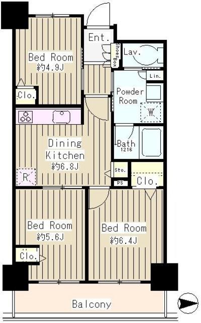 イーストコア曳舟一番館 間取り図