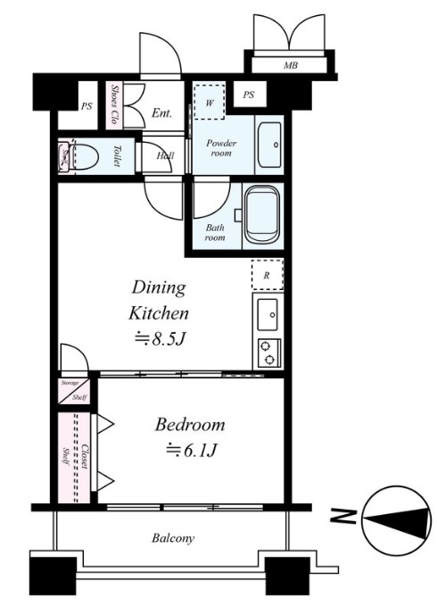デュオ・スカーラ東陽町 間取り図
