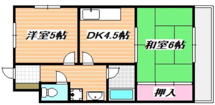 メゾン福栄 302号室 間取り