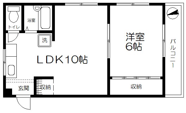 戸山マンション 203号室 間取り