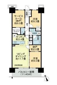 リビオシティ南砂町ステーションサイト 間取り図