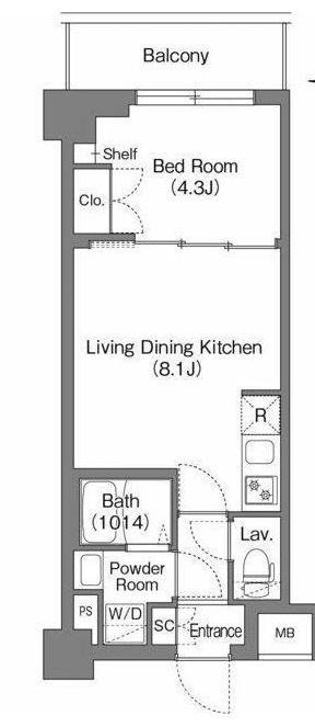 ＢＰＲレジデンス大島 間取り