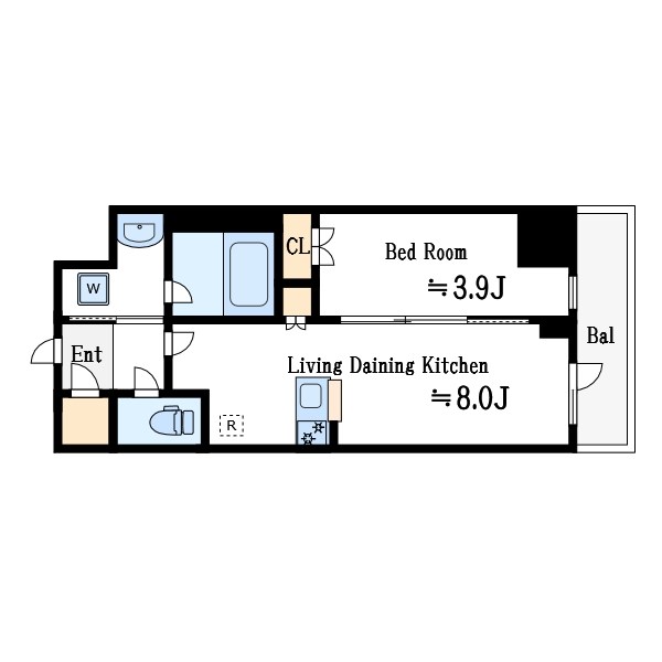 グランカーサ船堀Ⅱ 1202号室 間取り