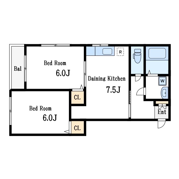 上平マンション瑞江 間取り図