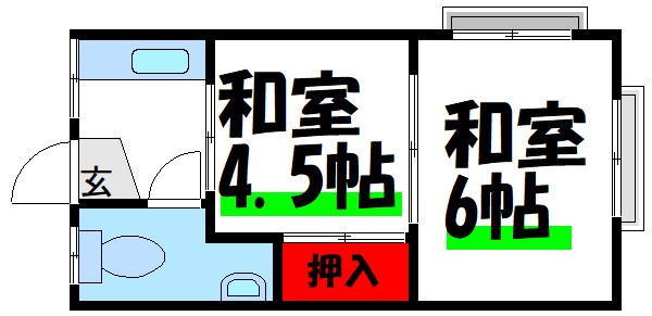陽光荘   間取り図